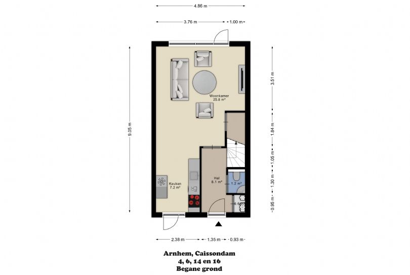 Afbeelding Caissondam 14, 6846 TE Arnhem : 23