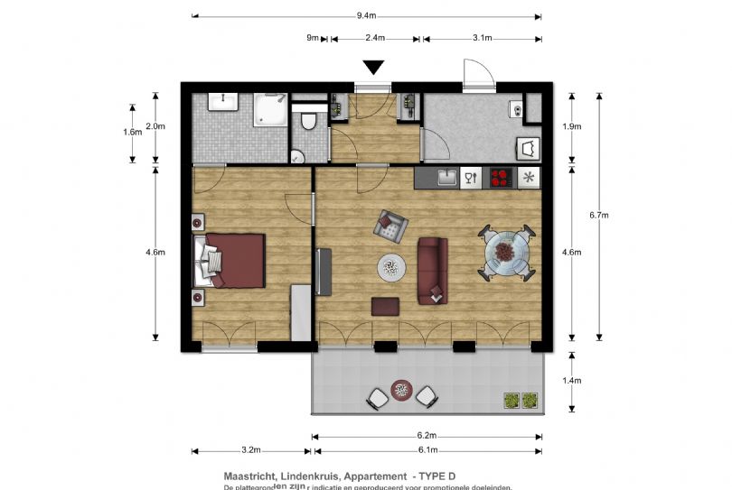 Afbeelding Maagdendries 67 D02, 6211 RW Maastricht : 12